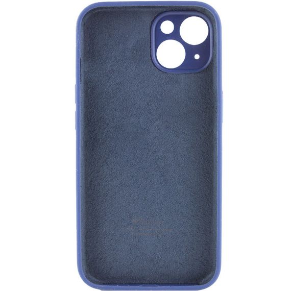 Чехол Silicone Case Full Camera Protective (AA) для Apple iPhone 14 (6.1") Синий / Deep navy | Зображення 2