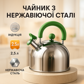 Чайник со свистком с удобной нейлоновой ручкой, Металический чайник со свистком из нержавейка JL-83