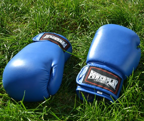 Боксерські рукавиці PowerPlay 3004 Classic Сині 16 унцій | Зображення 9