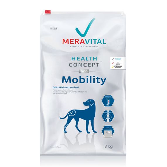Корм MERA MVH Mobility сухой для собак с заболеваниями опорно-двигательного аппарата 3 кг
