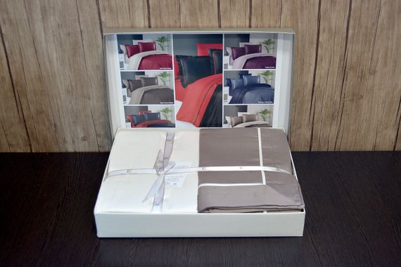 Постельное белье First Choice Deluxe Satin 200 х 220 см Serenity Mink Cream | Зображення 2