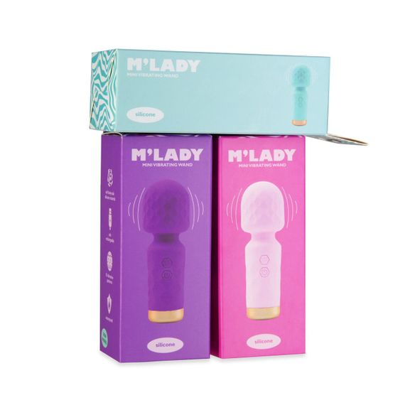 Вібромасажер M’Lady Mini Vibrating Wand Teal Sex Aura | Зображення 5