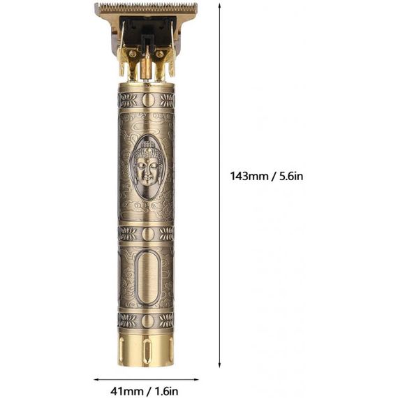 Машинка для стрижки волосся професійна триммер для бороди окантувальна машинка Shuke 3W SK-8017 | Зображення 3