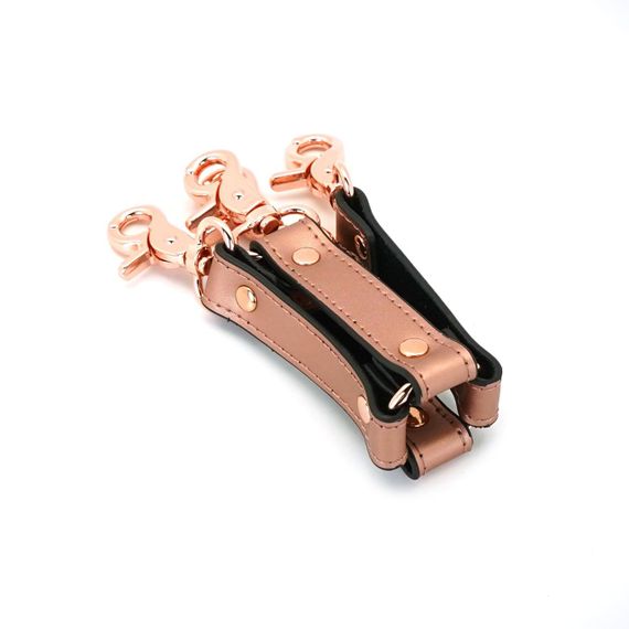 Хрестовина для фіксації Liebe Seele Rose Gold Memory Hog Tie, натуральна шкіра, рожеве золото sexstyle | Зображення 5