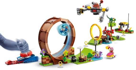 Конструктор LEGO Sonic the Hedgehog Змагання петлі Соніка на зеленому пагорбі (76994)