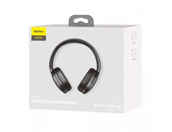 Беспроводные наушники Baseus Encok Wireless headphone D02 Pro Black (2022 Edition) | Зображення 7