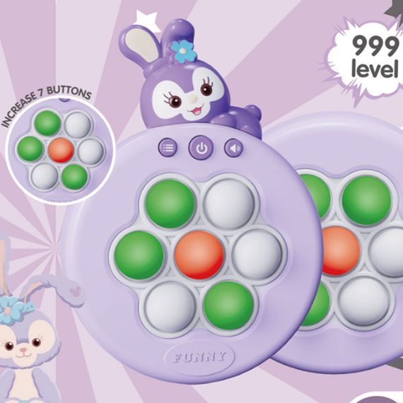 Портативная игра Pop-it Speed Push Game Ver.6 Rabbit | Зображення 1