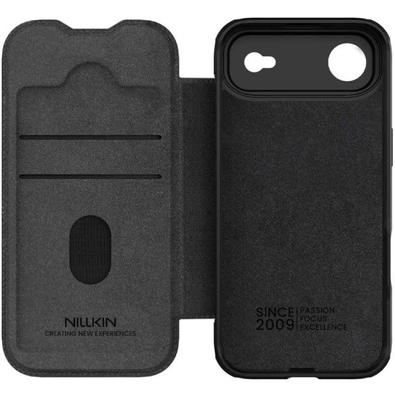 Шкіряний чохол-книжка Nillkin Qin Pro Camshield для Apple iPhone 17 Air (6.5") Black | Зображення 4