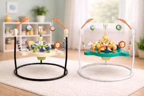 Детский игровой центр Fisher-Price Jumperoo с подсветкой и звуком / Развивающий игровой джемпер