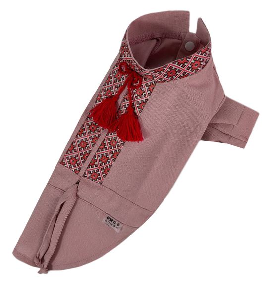 Вишиванка з китицями пудра RUB-49 | Зображення 3