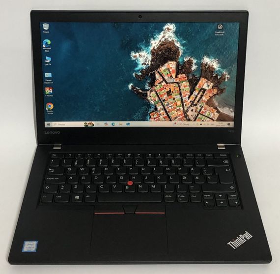 Ультрабук Lenovo ThinkPad T470 / 14" (1920x1080) IPS / Intel Core i3-7100U (2 (4) ядра 2.4 GHz) / 8 GB DDR4 / 256 GB SSD / Intel HD Graphics 620 / WebCam / Win 10 Home / Два АКБ б/в | Зображення 1