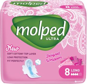 Гігієнічні прокладки Molped Ultra Long 8 шт
