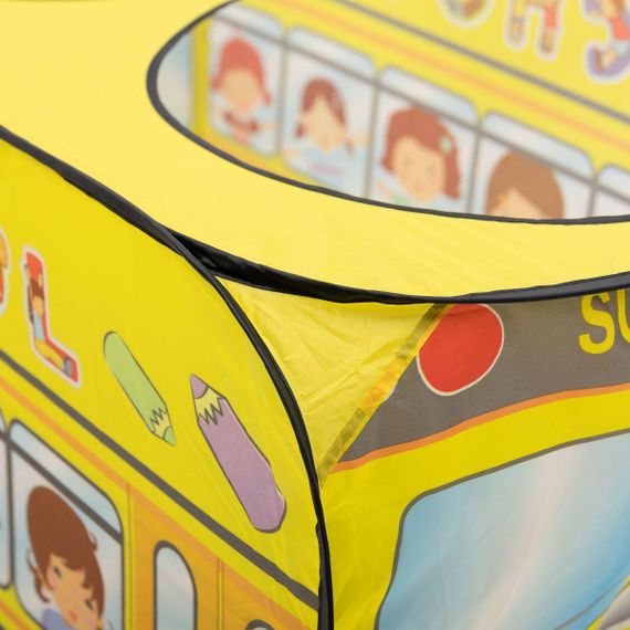 Дитячий ігровий намет «Шкільний автобус» 110×70×66 см намет для дітей Жовтий HP-S-5NDY | Зображення 2