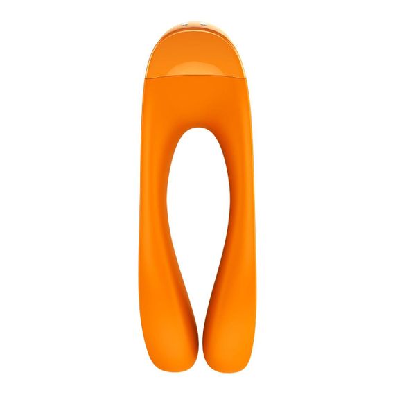 Вібратор на палець Satisfyer Candy Cane Помаранчевий — компактний для стимуляції ерогенних зон | Зображення 1