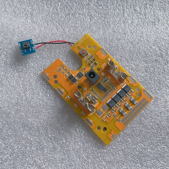 BMS Li-ion 5S 18/21 V 80A BMS акумулятора шуруповерта Макіта Makita bms 4mos + индикатор + кнопка | Зображення 3