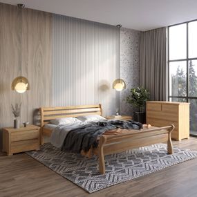 Односпальне ліжко Mebigrand Верона Горіх світлий 70х190 см (MBG-1921)