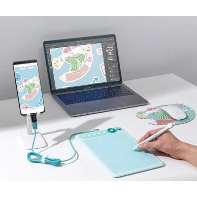 Графический планшет Parblo Intangbo X7 Green (INTANGBOX7G) | Зображення 4
