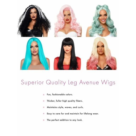 Парик Арлекино с хвостиками Leg Avenue Harlequin черно-красный sexstyle | Зображення 2