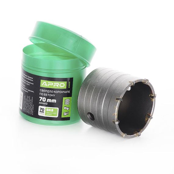 Свердло корончасте для бетону 70 мм APRO 8190081 | Зображення 3
