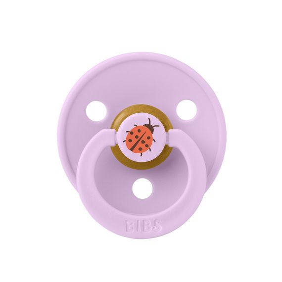 Соска пустушка Studio Colour 0-6 міс Latex Round Violet sky Ladybug