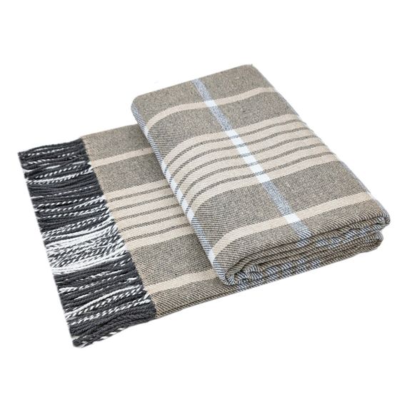 Плед бавовняний HORACE бежевий Love You 140 x 200 см