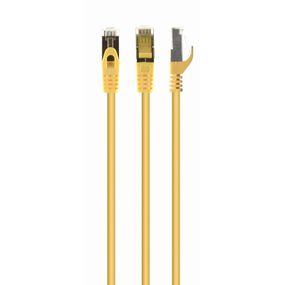 Патч корд Cablexpert PP6A-LSZHCU-Y-20M, S/STP, литий, 50u" штекер із фіксатором, 20 м, жовтий