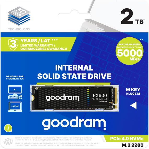 Накопитель SSD M.2 2280 2TB PX600 Goodram (SSDPR-PX600-2K0-80) | Зображення 3