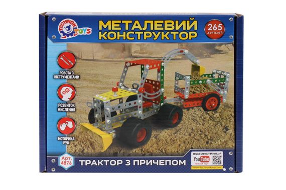 Конструктор металевий Технок T-4876 265 деталей