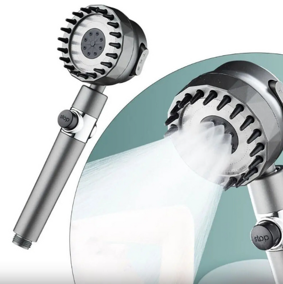 Інноваційна лійка для душу Massage filter shower ∙ Масажна насадка з силіконовими шипами ∙ 3 режими | Зображення 2