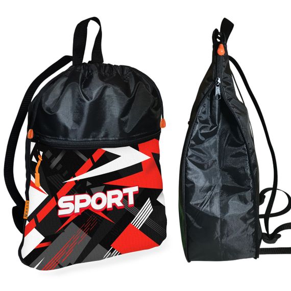 Рюкзак-мішок для взуття, спортивної форми Sport дитяча сумка для змінки з розширювачем (01421)