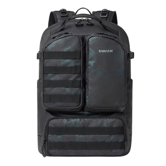 Рюкзак городской Rivacase 7661 Navy camo 50х23х33 см темно-синий камуфляж | Зображення 1
