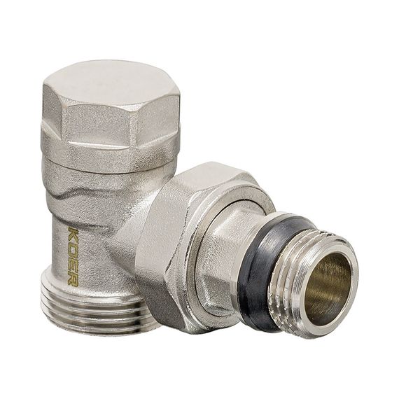 Комплект для подключения радиатора Koer SET-16 - 1/2"x3/4" (осевой) с термоголовкой ЗЗ (KR3179) | Зображення 2