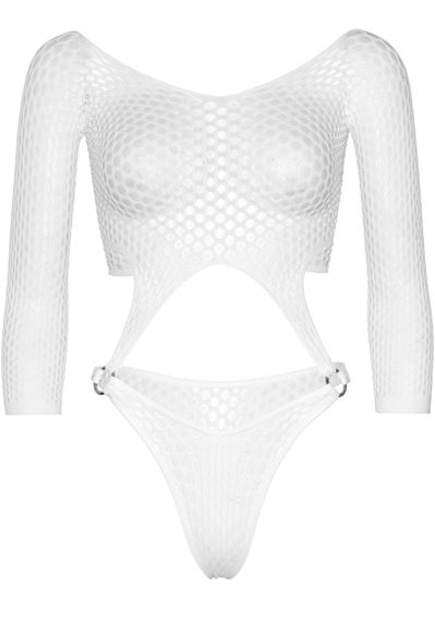 Еротичне боді Leg Avenue Top bodysuit with thong back White | Зображення 2