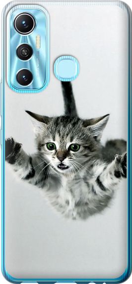 Чехол на Infinix Hot 11 Летящий котёнок "2322u-2762-17620"