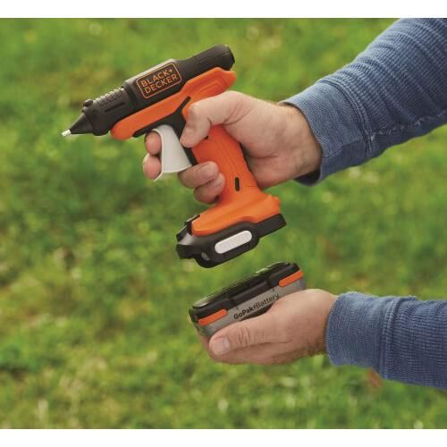 Пистолет клеевой аккумуляторный BLACK+DECKER BDCGG12N | Зображення 1