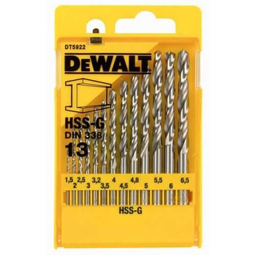 Набір свердел по металу 13шт DeWALT DT5922