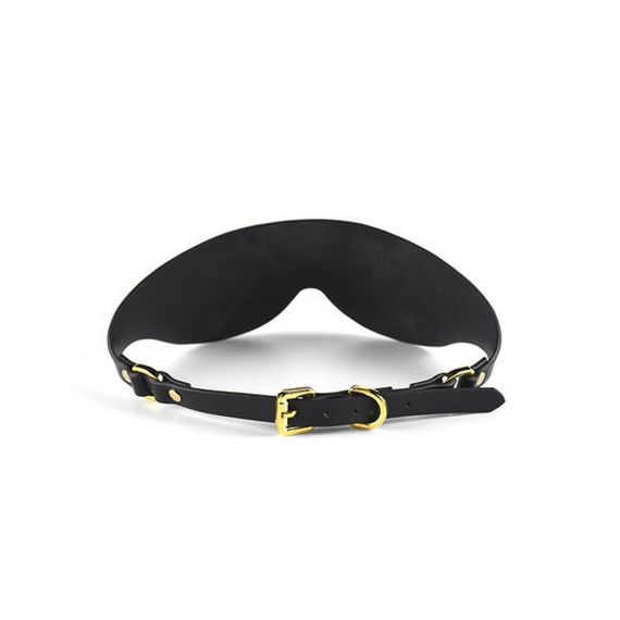 Маска на очі Blindfold UPKO з італійської шкіри, чорна sexstyle | Зображення 2