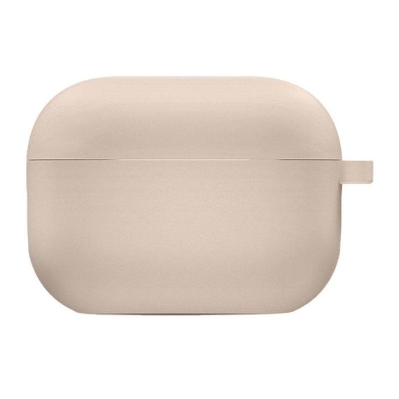 Силіконовий футляр з мікрофіброю для навушників Airpods Pro 3 Рожевий / Pink Sand