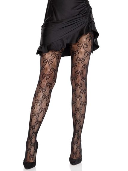 Колготки Leg Avenue Bow Net Tights One Size