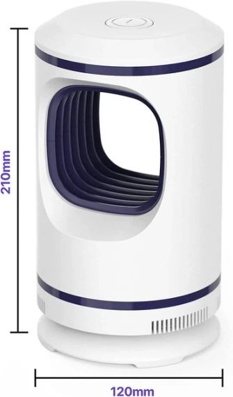 Електрична лампа для знищення комарів, USB-зарядка. Колір білий | Зображення 3