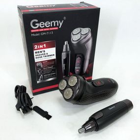 Триммер для стрижки бороды триммер для носа, электробритва 3 в 1 GEMEI GM-7113, Триммер беспроводной
