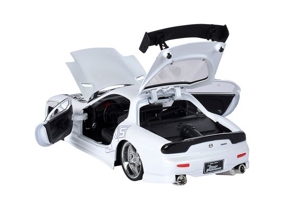 Ігрова металева машинка Fast and Furious Mazda RX-7 1993 white | Зображення 7