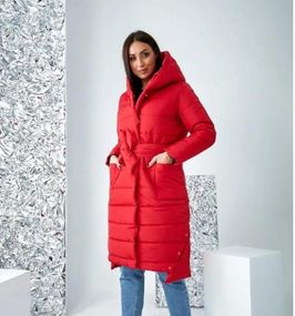 Пуховик арт. А-032 червоний