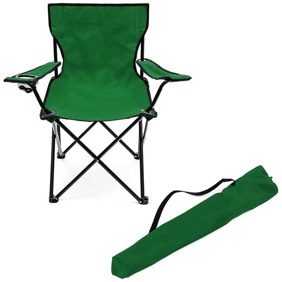 Стілець розкладний великий Mountain Outdoor 1101-7977-G, з підлокітниками | Зображення 1