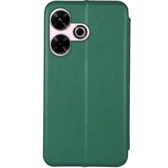 Кожаный чехол-книжка Classy для Xiaomi Redmi 13 4G / Poco M6 4G Зеленый | Зображення 1