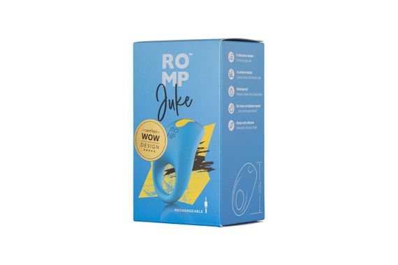 Ерекційне віброкільце Romp Juke, особлива вигнута віброголовка, 10 варіантів стимуляції | Зображення 7