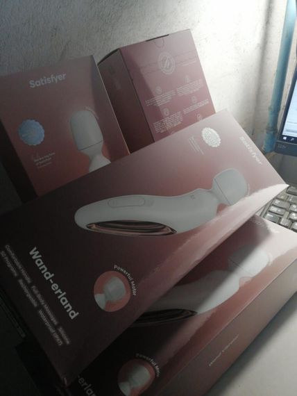 Вибромассажер Satisfyer Wand-erland (White/Rosegold) (мятая упаковка!!!) sexstyle | Зображення 1