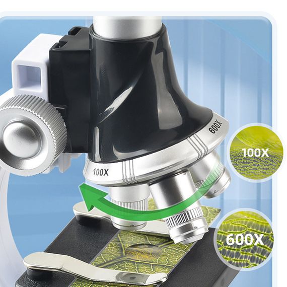 Дитячий вертикальний мікроскоп 3303 Black / White | Зображення 2