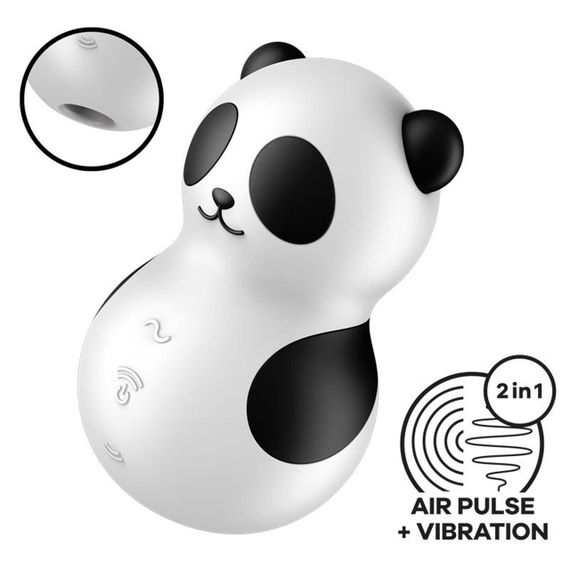 Вакуумний стимулятор - Satisfyer Pocket Panda Sex Aura | Зображення 1