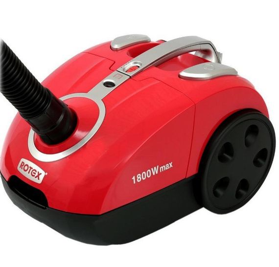 Потужний пилосос Rotex RVB18-E Red для сухого чищення дому з мішком 1800 Вт Червоний | Зображення 2